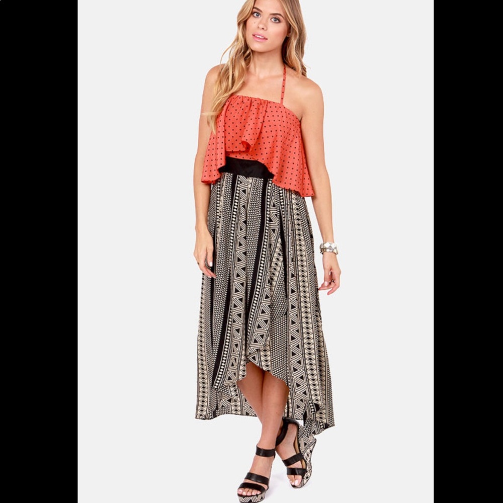 Lulus High Low Halter Dress